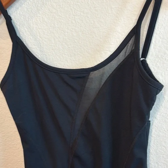 Buffbunny Collection Black Barre Bodysuit With Mesh Detail M - Picture 3 of 9